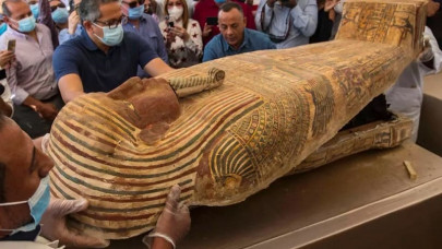 egypt unveils coffins buried 2 500 years ago