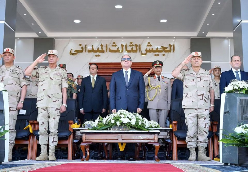 egyptian president abdel fattah al sisi inspects the egyptian military units in suez egypt october 25 2023 photo reuters