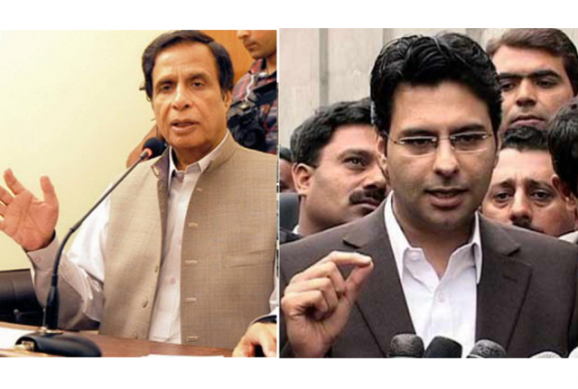 a combined photo of pml q leader pervez elahi l and moonis elahi photo expres a combined photo of pml q leader pervez elahi l and moonis elahi photo expres