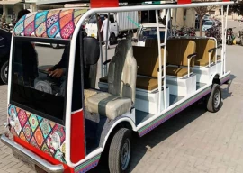 electric cart service begins at lahore fort