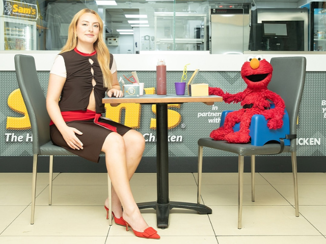 elmo joins amelia dimoldenberg for a special chicken shop date episode elmo joins amelia dimoldenberg for a special chicken shop date episode