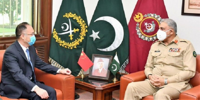 chief of the army staff general qamar javed bajwa met the ambassador of china to pakistan nong rong photo ispr file chief of the army staff general qamar javed bajwa met the ambassador of china to pakistan nong rong photo ispr file