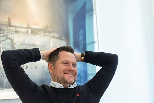 embracer group founder and ceo lars wingefors looks on at his office in karlstad sweden march 8 2021 photo reuters