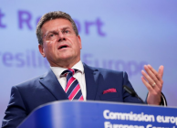 eu commission vice president maros sefcovic gives a news conference on 2020 strategic foresight report called charting the course towards a more resilient europe in brussels belgium september 9 2020 photo reuters