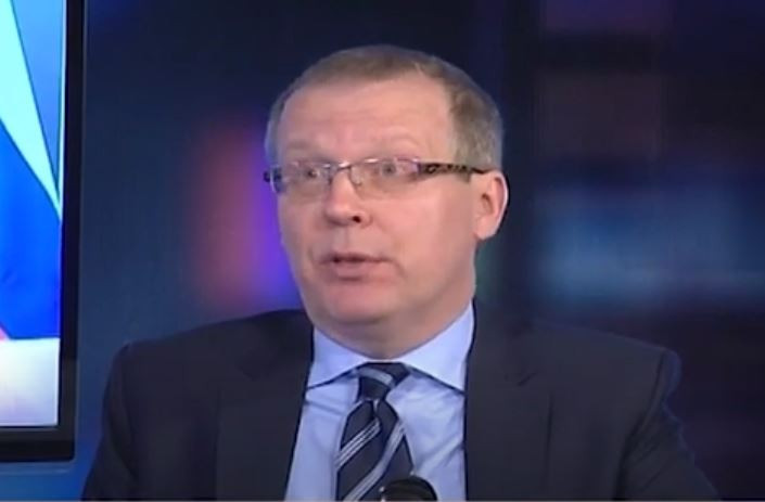 russian ambassador to pakistan danila ganich during an interview with a private tv channel screengrab