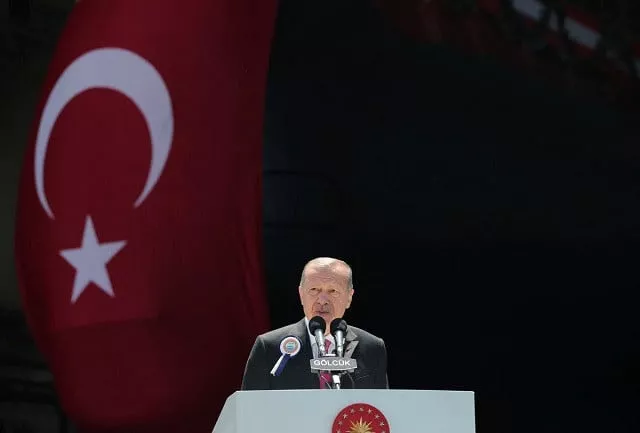 turkish president tayyip erdogan speaks during a ceremony at the golcuk naval shipyard in izmit turkey may 23 2022 photo reuters turkish president tayyip erdogan speaks during a ceremony at the golcuk naval shipyard in izmit turkey may 23 2022 photo reuters