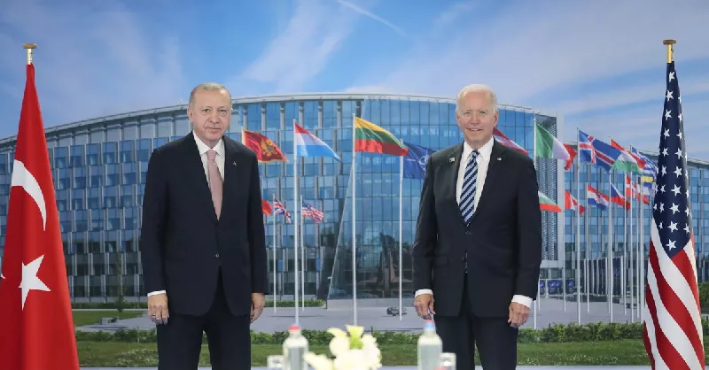 turkish president tayyip erdogan meets with us president joe biden on the sidelines of the nato summit in brussels belgium june 14 2021 photo reuters turkish president tayyip erdogan meets with us president joe biden on the sidelines of the nato summit in brussels belgium june 14 2021 photo reuters