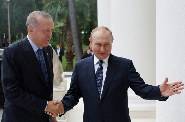 turkish president recep tayyip erdogan met his russian counterpart vladimir putin for more than four hours in sochi photo afp turkish president recep tayyip erdogan met his russian counterpart vladimir putin for more than four hours in sochi photo afp