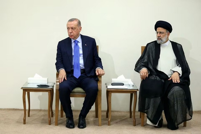 turkish president recep tayyip erdogan and iranian president ebrahim raisi during a meeting in tehran iran july 19 2022 photo reuters