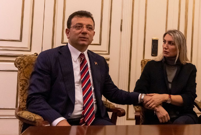 istanbul mayor ekrem imamoglu and his wife dilek sit at his office as a turkish court sentenced imamoglu a popular rival of president tayyip erdogan to more than two years in prison and imposed a political ban for insulting public officials in istanbul turkey december 14 2022 photo reuters istanbul mayor ekrem imamoglu and his wife dilek sit at his office as a turkish court sentenced imamoglu a popular rival of president tayyip erdogan to more than two years in prison and imposed a political ban for insulting public officials in istanbul turkey december 14 2022 photo reuters