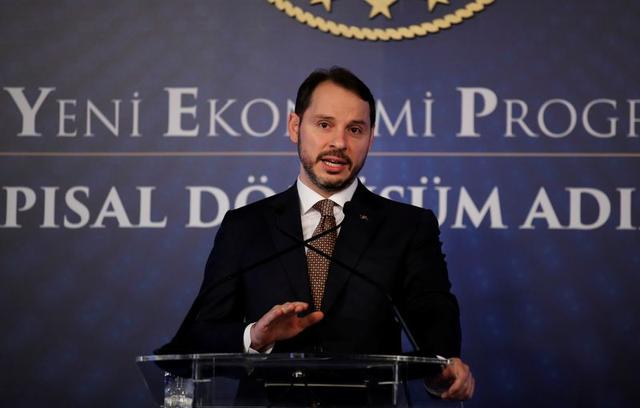 turkish treasury and finance minister berat albayrak attends a news conference in istanbul turkey april 10 2019 photo reuters