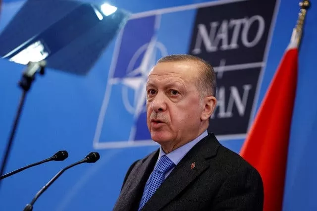 turkish president tayyip erdogan speaks during a news conference following a nato summit in brussels belgium march 24 2022 photo reuters turkish president tayyip erdogan speaks during a news conference following a nato summit in brussels belgium march 24 2022 photo reuters
