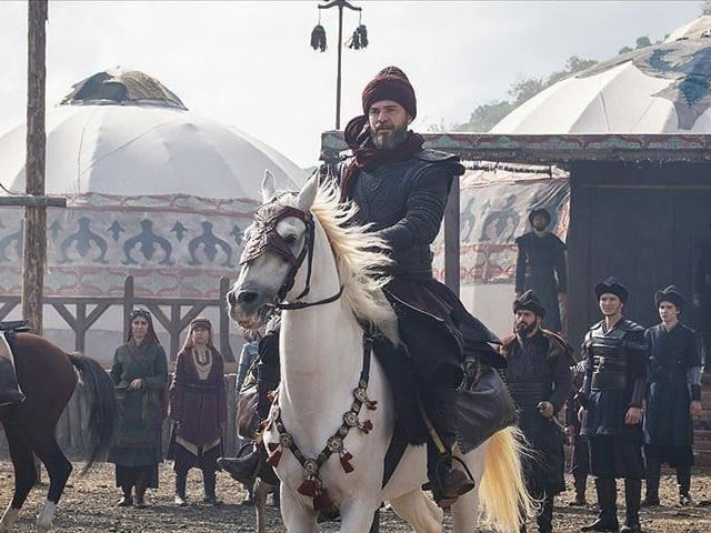 dirilis ertugrul set in 13th century anatolia now modern day turkey is based on stories of the muslim oghuz turks fighting christian byzantines invading mongols and crusaders photo aa file