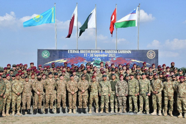 the opening ceremony of the eternal brotherhood ii multinational special forces exercise took place at barotha garrison photo express