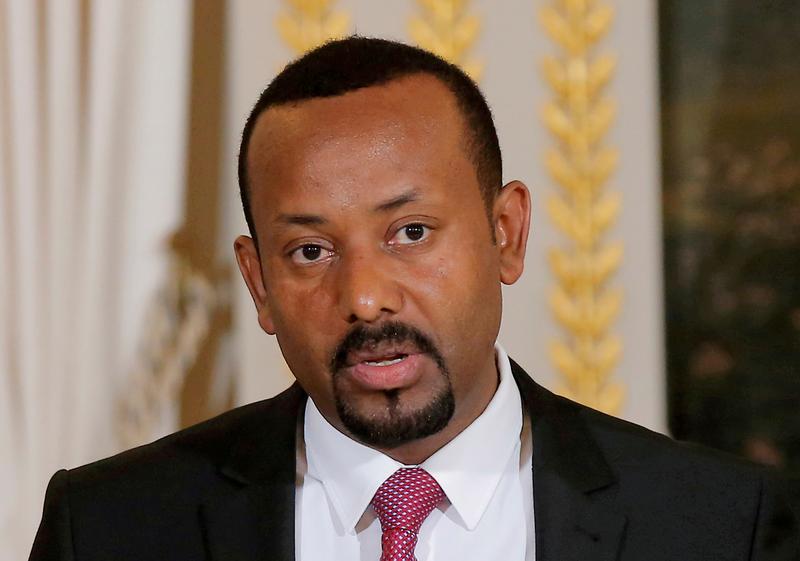 file photo ethiopian prime minister abiy ahmed speaks during a media conference at the elysee palace in paris france october 29 2018 michel euler pool via reuters file photo