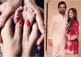 actress aymen saleem blessed with baby boy