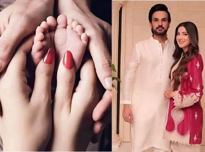 actress aymen saleem blessed with baby boy
