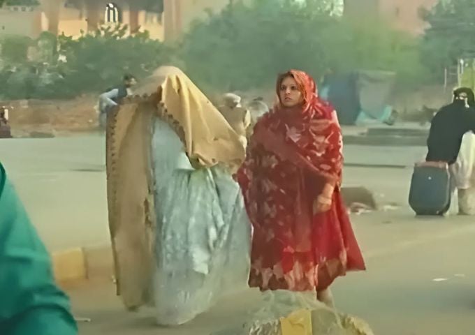 pti protest newlyweds forced to take motorcycle ride amid roadblocks