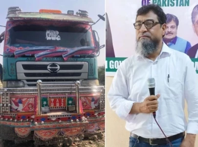 dumper truck kills college professor and wife in karachi accident