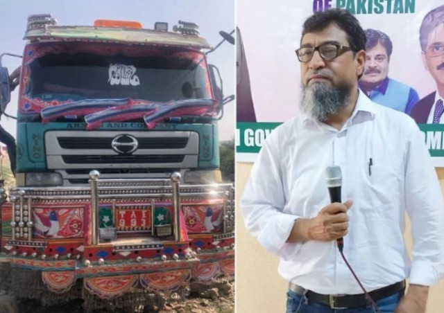 dumper truck kills college professor and wife in karachi accident