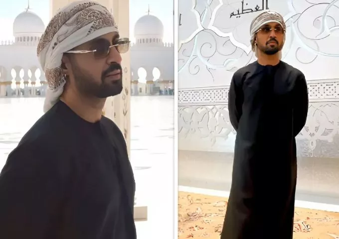 watch diljit dosanjh visits sheikh zayed mosque in abu dhabi