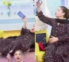 watch actress mishi khan falls on live show while taking selfie