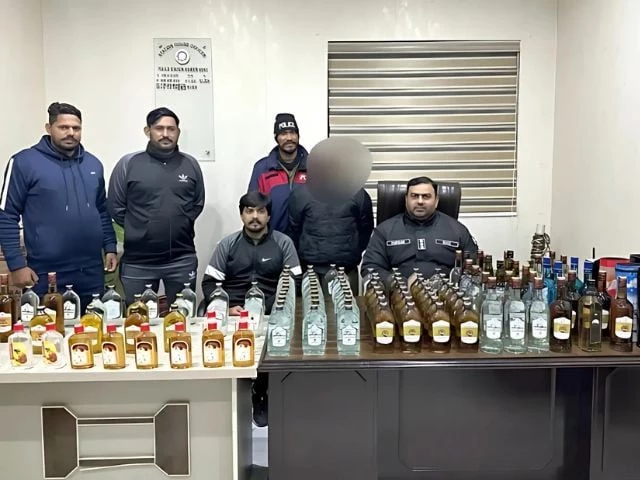 new year s eve 2024 large shipment of alcohol seized in lahore