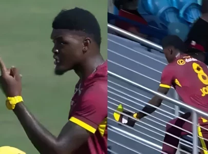 watch alzarri joseph leaves field after clash with captain shai hope watch alzarri joseph leaves field after clash with captain shai hope