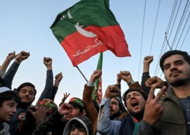 pti workers flex muscles in lahore