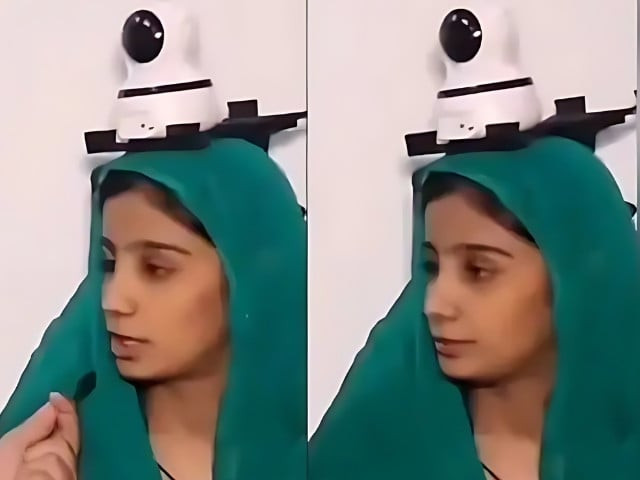 watch father installs camera on his head to monitor daughter