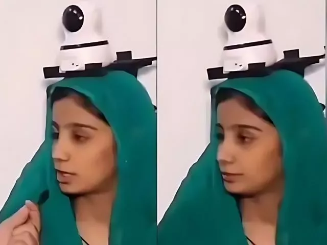 watch father installs camera on his head to monitor daughter