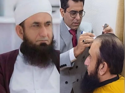 hair clinic reveals maulana tariq jameel s hair transplant on social media