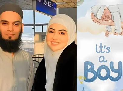 sana khan and mufti anas saiyad welcome second son