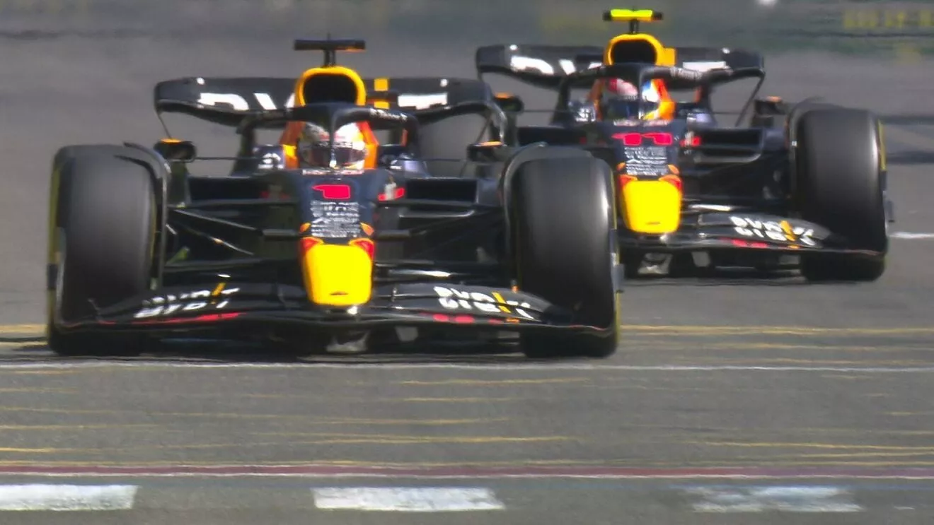 verstappen cracks baku in red bull one two