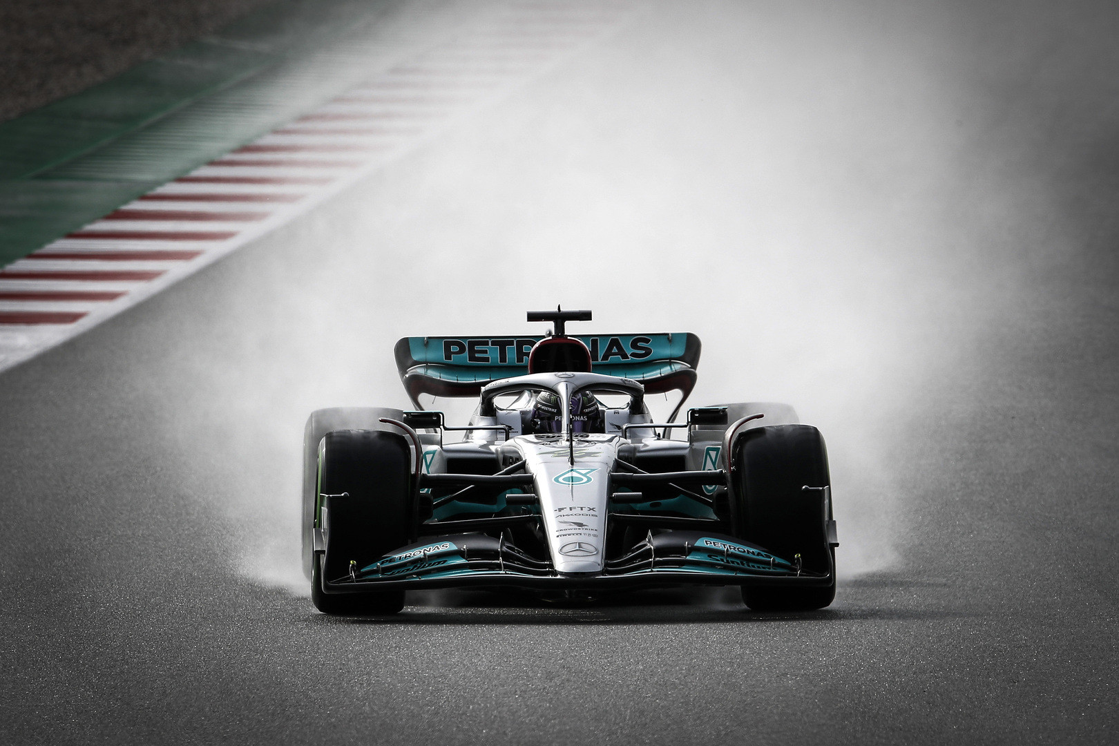 hamilton russell on top in pre season testing