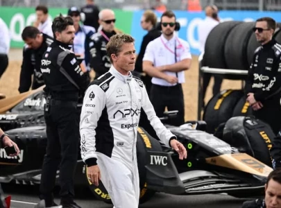 brad pitt takes the wheel in upcoming formula one film brad pitt takes the wheel in upcoming formula one film