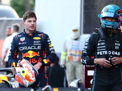 max verstappen loses all respect for george russell after qatar gp stewards room incident