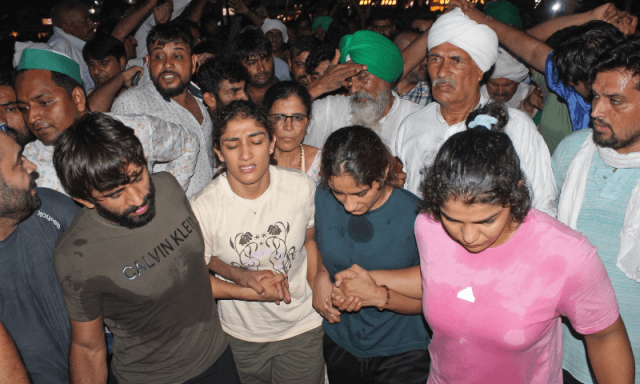 indian wrestlers along with their supporters gather to immerse their medals in the river ganges as a mark of protest against brij bhushan singh the wrestling federation chief over allegations of sexual harassment and intimidation in haridwar on may 30 2023 photo afp indian wrestlers along with their supporters gather to immerse their medals in the river ganges as a mark of protest against brij bhushan singh the wrestling federation chief over allegations of sexual harassment and intimidation in haridwar on may 30 2023 photo afp