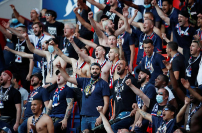french soccer fans back in stands french soccer fans back in stands