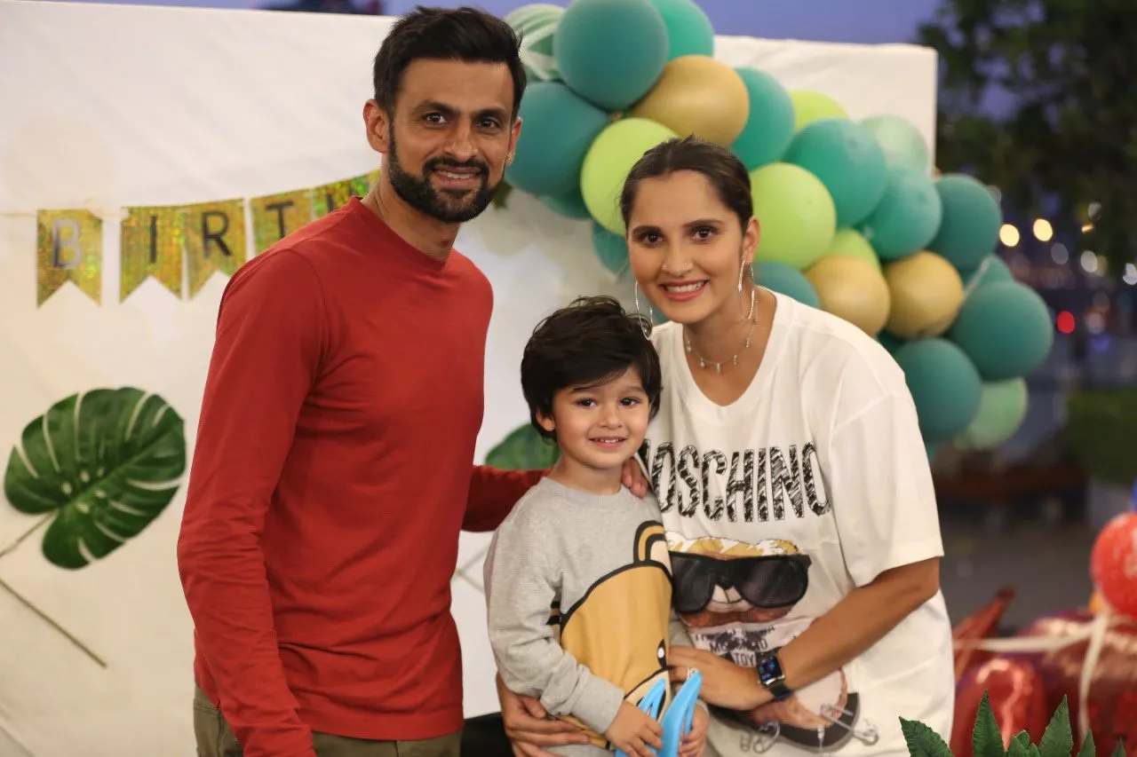 in pictures shoaib malik sania mirza celebrate son s third birthday in pictures shoaib malik sania mirza celebrate son s third birthday