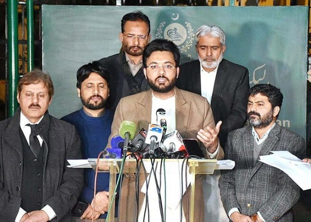 minister of state for information and broadcasting farrukh habib pictured while addressing a press conference in islamabad on january 3 2022 photo app minister of state for information and broadcasting farrukh habib pictured while addressing a press conference in islamabad on january 3 2022 photo app