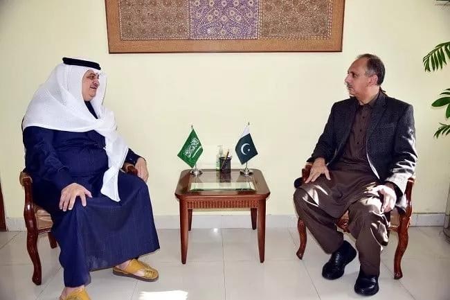 saudi ambassador nawaf bin saeed al malkiy with minister for economic affairs omar ayub khan photo twitter eadgop saudi ambassador nawaf bin saeed al malkiy with minister for economic affairs omar ayub khan photo twitter eadgop