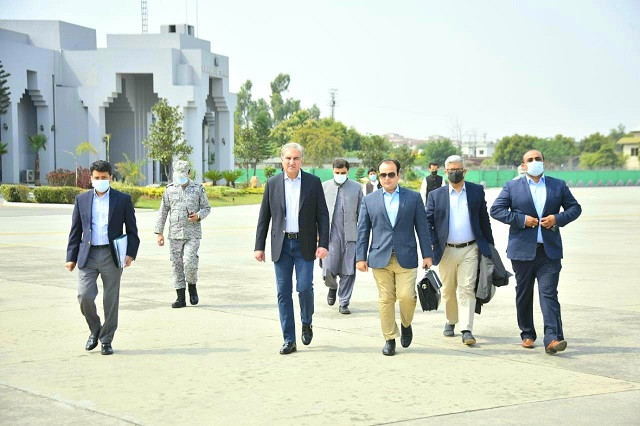 speaking before his departure to berlin foreign minister shah mahmood qureshi said pakistan enjoyed cordial relations with germany photo radio pakistan