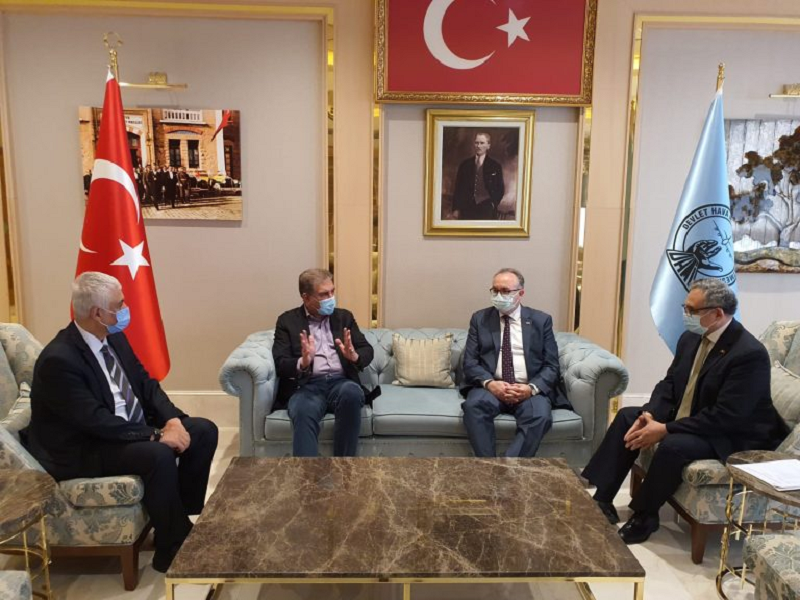 foreign minister shah mahmood qureshi was received by the deputy governor of antalya as he arrived in the resort city to attend antalya diplomatic forum photo app