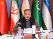 foreign minister shah mahmood qureshi is seen during the virtual meeting of foreign ministers of afghanistan s neighbours photo courtesy smqureshipti