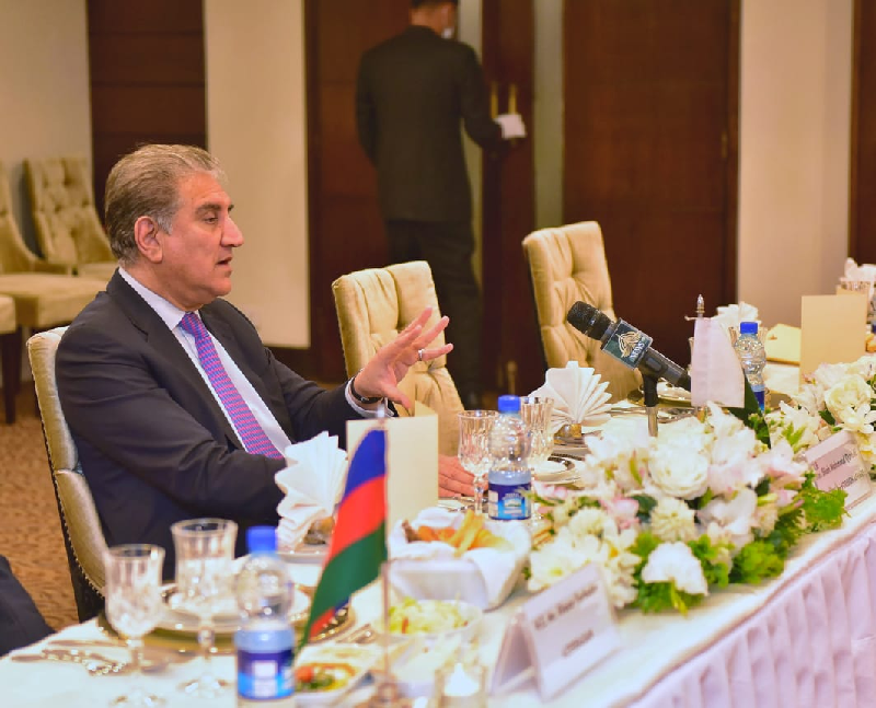 foreign minister shah mahmood qureshi addressing an event in islamabad photo app