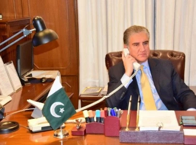 fm qureshi calls palestinian counterpart reiterates pakistan s support