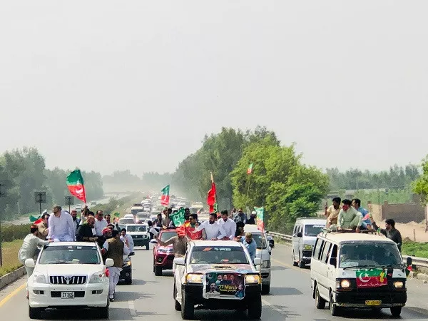 rally from peshawar led by taimur jhagra and arbab sher ali on the motorway photo twitter ptiofficial rally from peshawar led by taimur jhagra and arbab sher ali on the motorway photo twitter ptiofficial