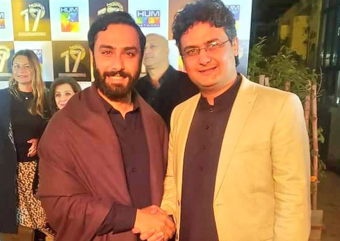 senator faisal javed khan with actor ahmed ali akbar photo faisal javed khan twitter