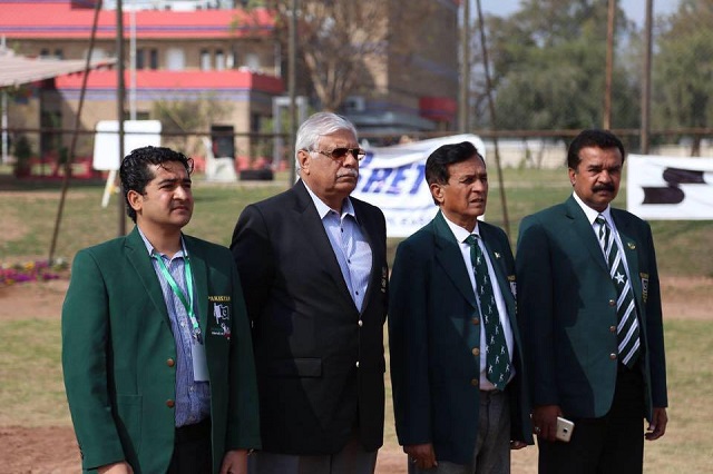 Fakhar Ali Shah (left) Khawar Ali shah (Third from left). PHOTO: PAKISTAN BASEBALL FEDERATION